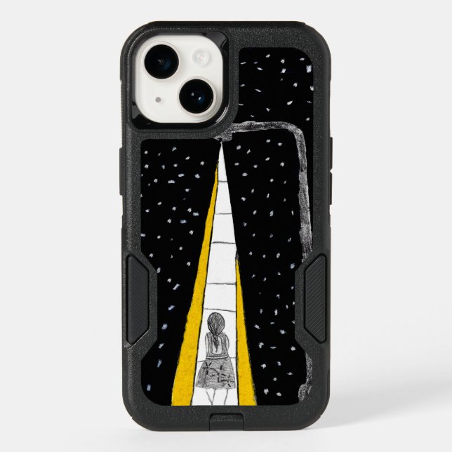 Winter Night Walk Otterbox iPhone Case (Back)