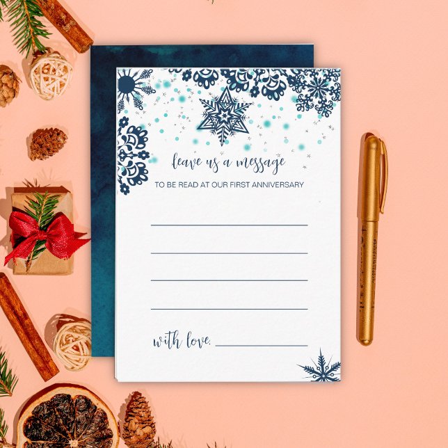 Winter Night Wedding Advice Enclosure Card (Creator Uploaded)