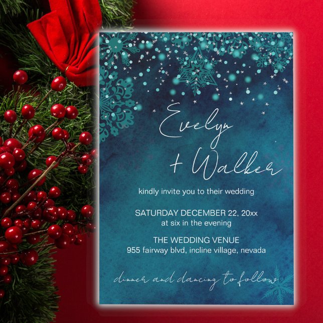 Winter Night Wedding Invitation (Creator Uploaded)