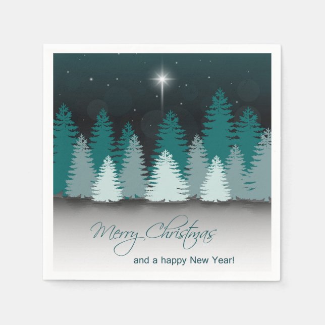 Winter Night with Star of Bethlehem Napkins (Front)