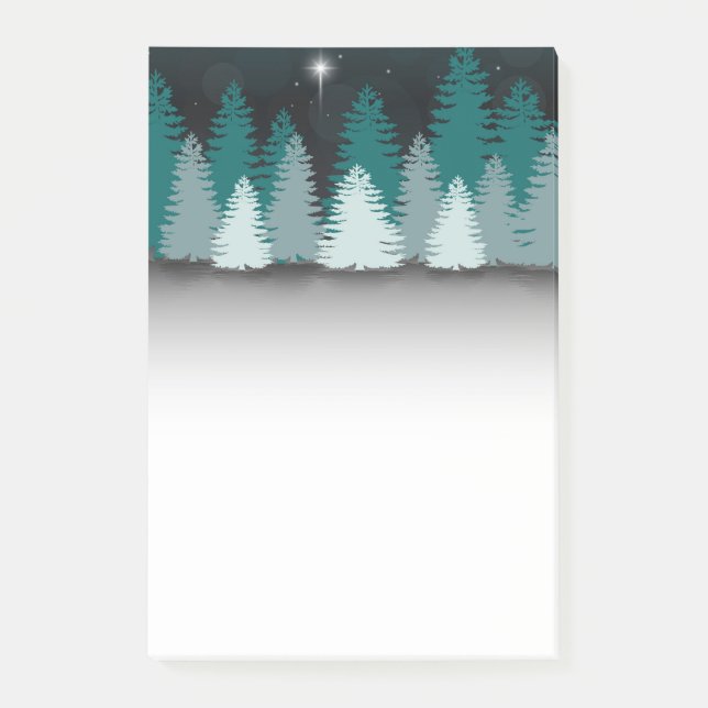 Winter Night with Star of Bethlehem Post-it Notes (Front)