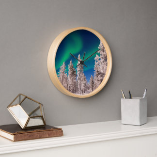 Winter Northern Light Clock