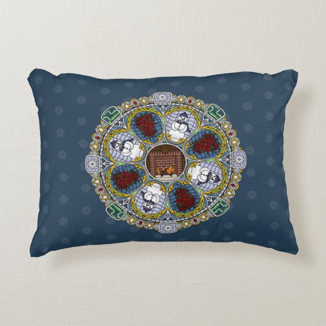 Winter Nouveau Accent Pillow (Front)