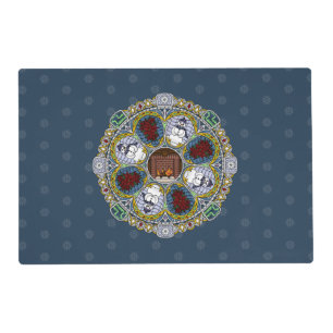 Winter Nouveau Laminated Place Mat