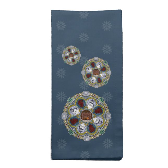 Winter Nouveau Napkin (Folded)