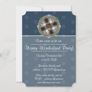 Winter Nouveau Party Invitation