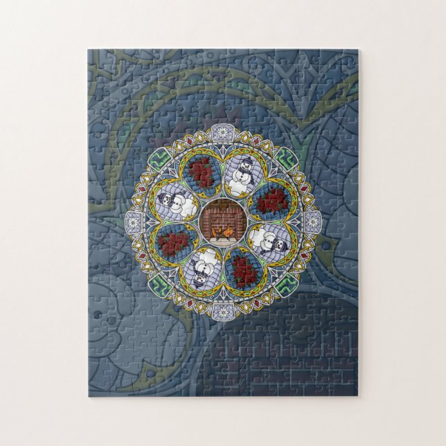 Winter Nouveau Puzzle (Vertical)