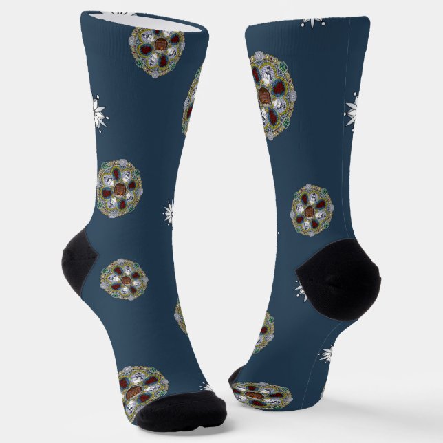 Winter Nouveau Socks (Angled)