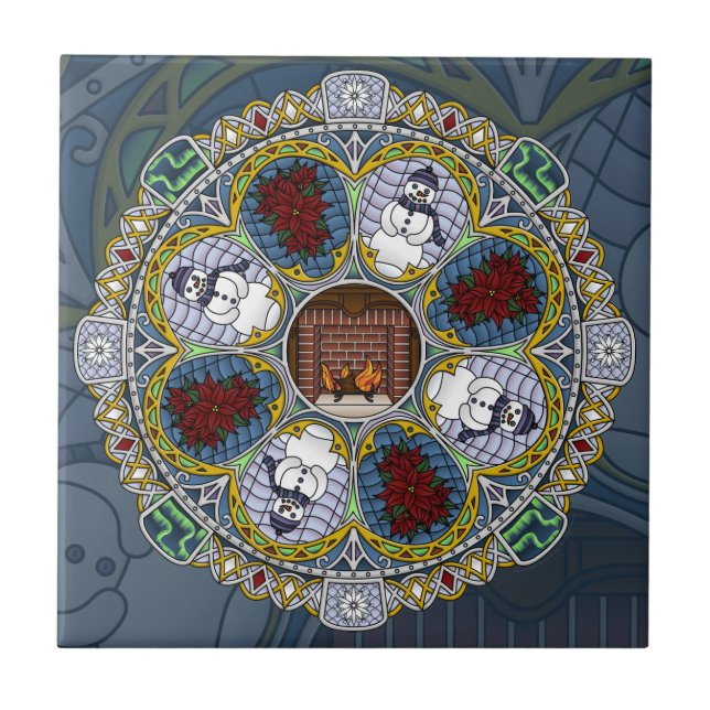 Winter Nouveau Tile (Front)