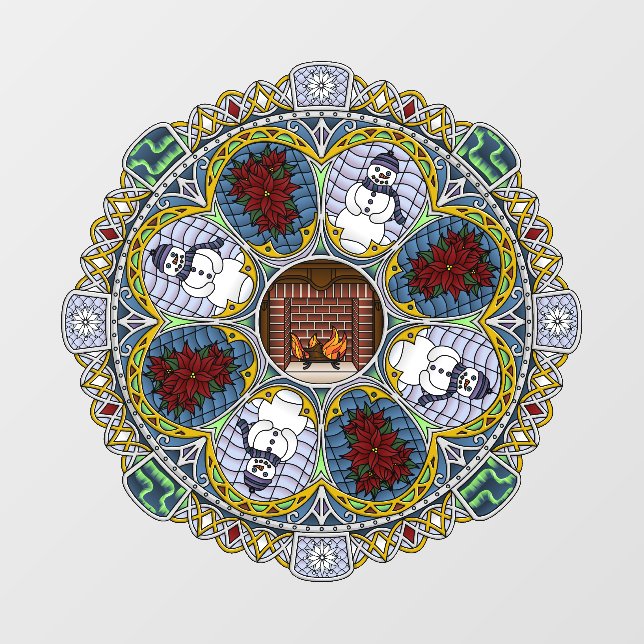 Winter Nouveau Wall Decal (Front)