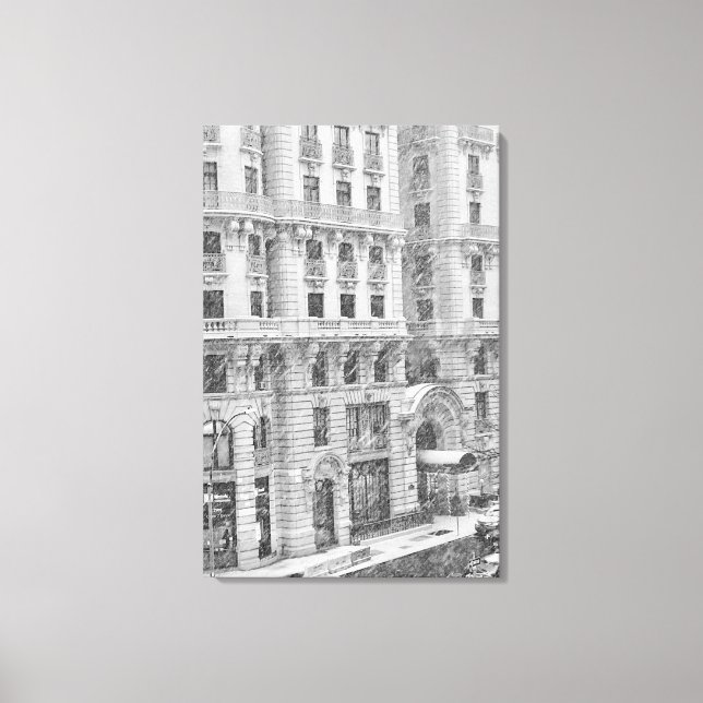 Winter NYC Upper West Side Photography on Canvas (Front)