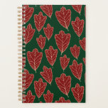 Winter Oak Leaves Pattern Planner