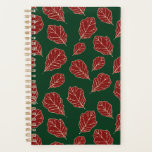Winter Oak Leaves Pattern Planner
