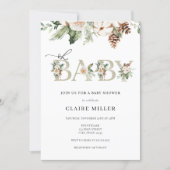 Winter Oh Baby Shower invitation (Front)