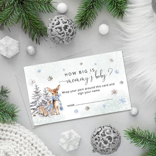 Winter Oh Deer How Big is Mommys Belly Enclosure Card