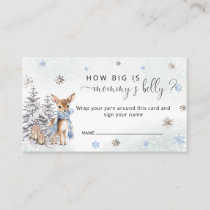 Winter Oh Deer How Big is Mommy's Belly Enclosure Card