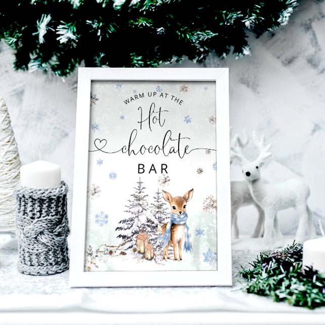 Winter Oh Deer Warm Up At The Hot Chocolate Bar Poster (Creator Uploaded)