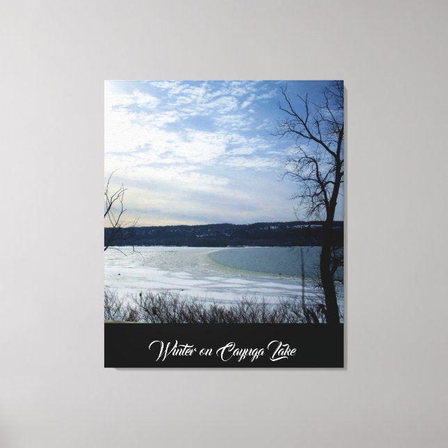WINTER ON CAYUGA LAKE    CANVAS PRINT (Front)