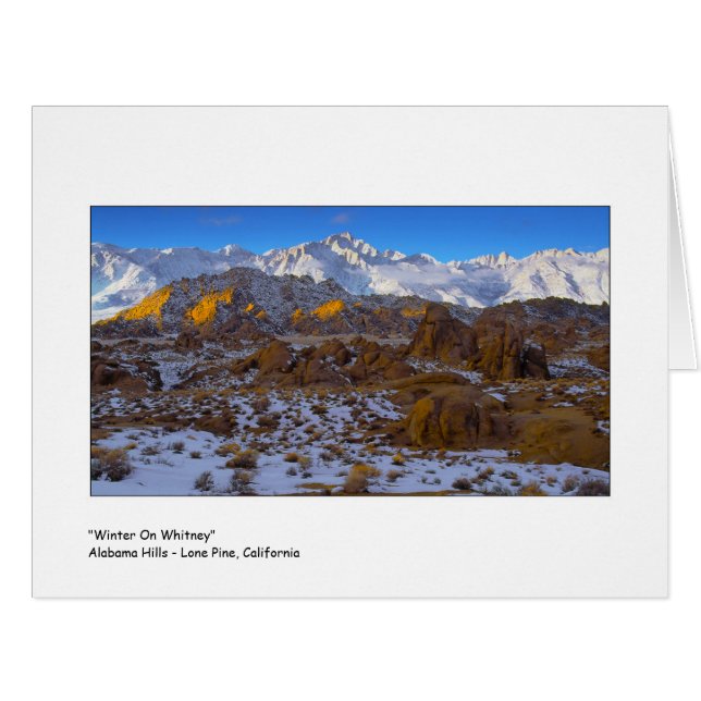 " Winter On Whitney " Cards (Front Horizontal)