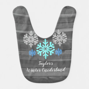 Winter Onederland 1st Birthday Baby Bib