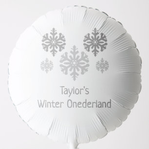 Winter Onederland 1st Birthday Balloon