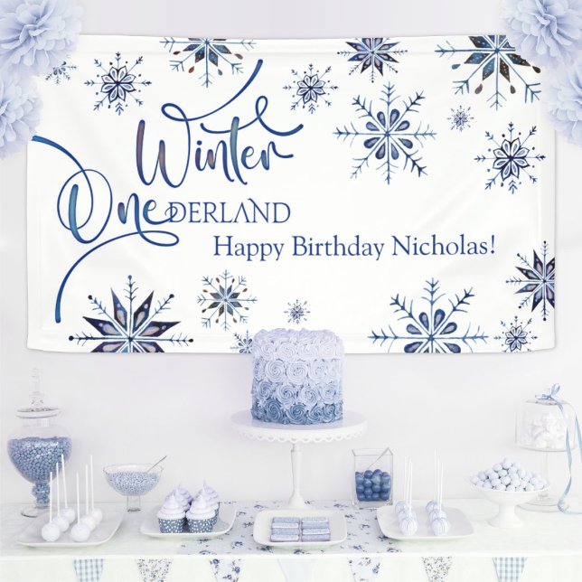 Winter Onederland 1st Birthday Banner (Creator Uploaded)