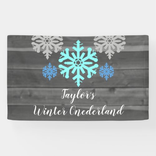 Winter Onederland 1st Birthday Banner