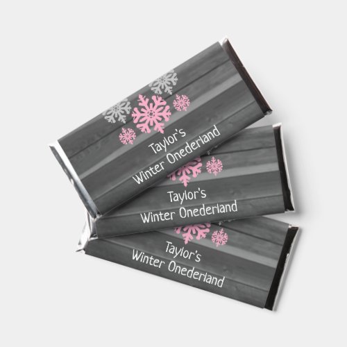 Winter Onederland 1st Birthday Hershey Bar Favors