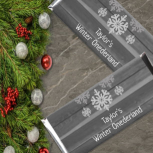 Winter Onederland 1st Birthday Hershey Bar Favors
