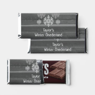 Winter Onederland 1st Birthday Hershey Bar Favors