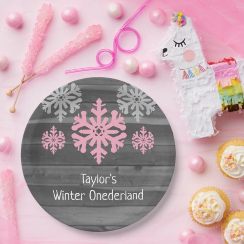 Winter Onederland 1st Birthday Paper Plates