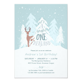 winter birthday invitations