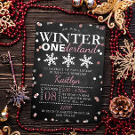 Winter ONEderland 1st Birthday Real Foil Invitation<br><div class="desc">Celebrate in style with these sweet and very trendy real foil pressed 1st birthday invitations. This design is easy to personalize with your special event wording and your guests will be thrilled when they receive these fabulous invites.</div>
