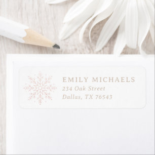 Winter Onederland 1st Birthday Return Address Label