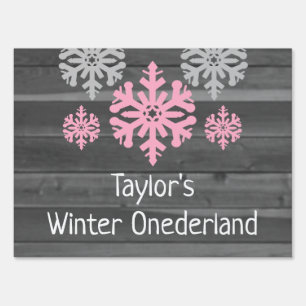 Winter Onederland 1st Birthday Sign