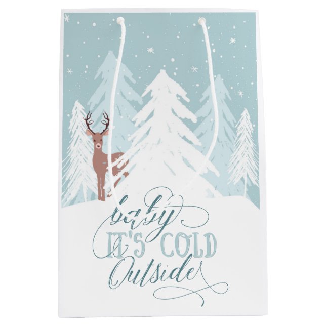 Winter Onederland Baby It's Cold Outside Gift Bag (Front)