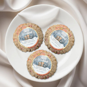 Winter Onederland Bear Blue First Birthday Party Reese's Peanut Butter Cups