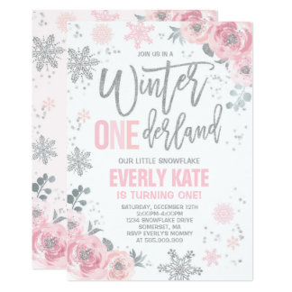 winter birthday invitations