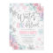 Winter ONEderland Birthday Invitation Pink Silver