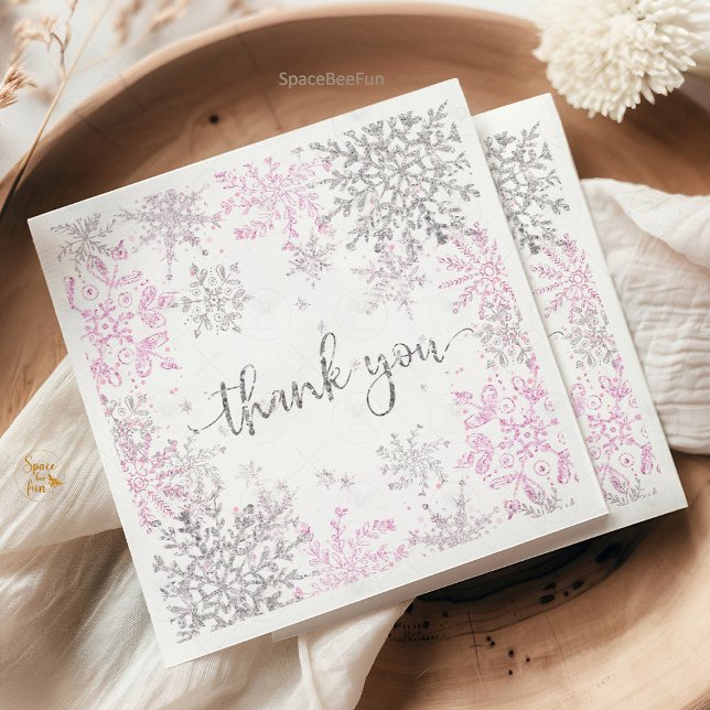 Winter Onederland Birthday  Napkins (Winter ONEderland birthday napkins, snowflake birthday napkins, winter wonderland party napkins, fro)