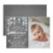 Winter Onederland birthday party invite Blue boy