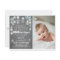 Winter Onederland birthday party invite Blue boy