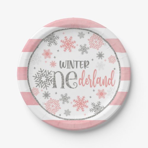 Winter ONEderland Birthday Plate _ Girl _ PS