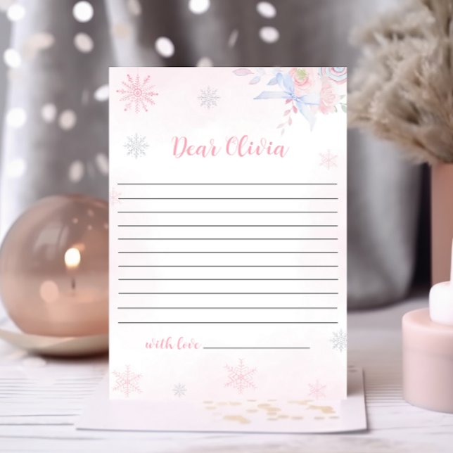 Winter Onederland Birthday Time Capsule Note Card (Creator Uploaded)