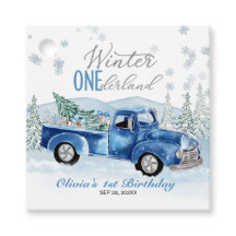 Winter Onederland Blue Truck First Birthday
