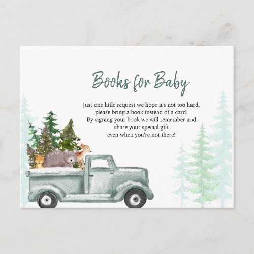 Winter ONEderland Books for Baby  Invitation Postcard