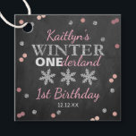 Winter ONEderland Chalkboard 1st Birthday Favor Tags<br><div class="desc">Celebrate in style with these cute and very trendy birthday party favor tags. This design is easy to personalize with your special event wording and your guests will be thrilled when they see these fabulous tags. Matching shower items can be found in the collection.</div>