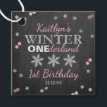 Winter ONEderland Chalkboard 1st Birthday Favor Tags<br><div class="desc">Celebrate in style with these cute and very trendy birthday party favor tags. This design is easy to personalize with your special event wording and your guests will be thrilled when they see these fabulous tags. Matching shower items can be found in the collection.</div>