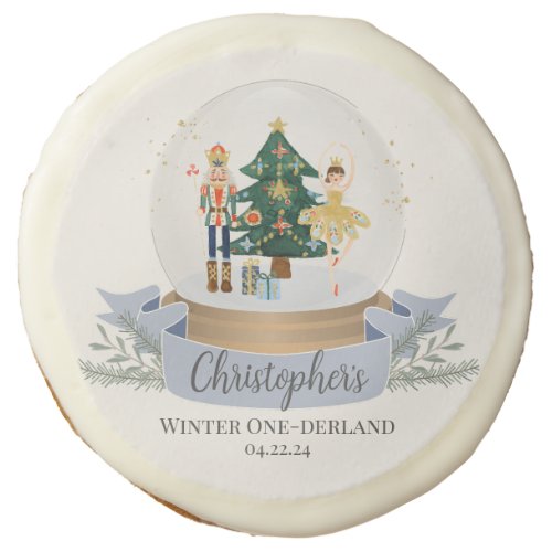 Winter Onederland Christmas First Birthday Favors Sugar Cookie