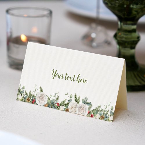 Winter Onederland Christmas Food Place Card